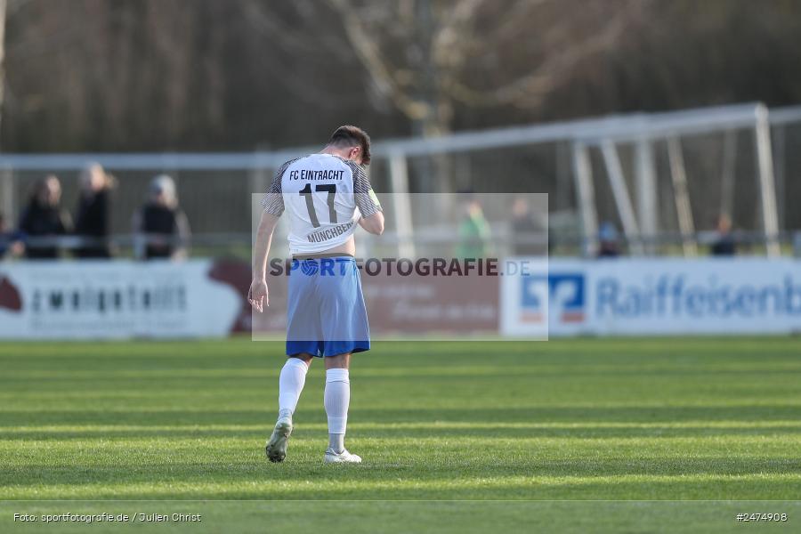 Fundamentum Sportpark, Karlburg, 29.03.2025, sport, action, BFV, Fussball, 27. Spieltag, Bayernliga Nord, FCE, TSV, FC Eintracht Münchberg, TSV Karlburg - Bild-ID: 2474908 Fundamentum Sportpark, Karlburg, 29.03.2025, sport, action, BFV, Fussball, 27. Spieltag, Bayernliga Nord, FCE, TSV, FC Eintracht Münchberg, TSV Karlburg - Bild-ID: 2474908