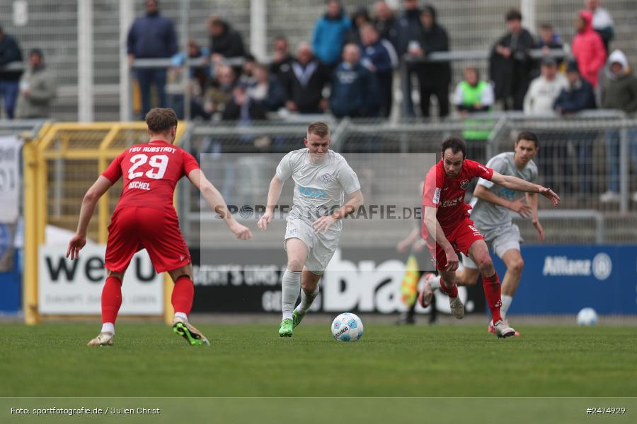 sport, action, TSV Aubstadt, Stadion am Schönbusch, SVA, SV Viktoria Aschaffenburg, Regionalliga Bayern, Fussball, BFV, Aschaffenburg, AUB, 29.03.2025, 27. Spieltag - Bild-ID: 2474929