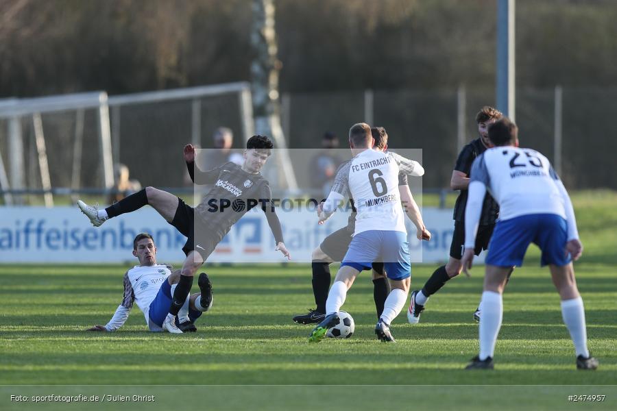 Fundamentum Sportpark, Karlburg, 29.03.2025, sport, action, BFV, Fussball, 27. Spieltag, Bayernliga Nord, FCE, TSV, FC Eintracht Münchberg, TSV Karlburg - Bild-ID: 2474957