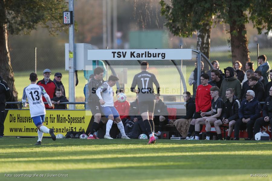 Fundamentum Sportpark, Karlburg, 29.03.2025, sport, action, BFV, Fussball, 27. Spieltag, Bayernliga Nord, FCE, TSV, FC Eintracht Münchberg, TSV Karlburg - Bild-ID: 2475060