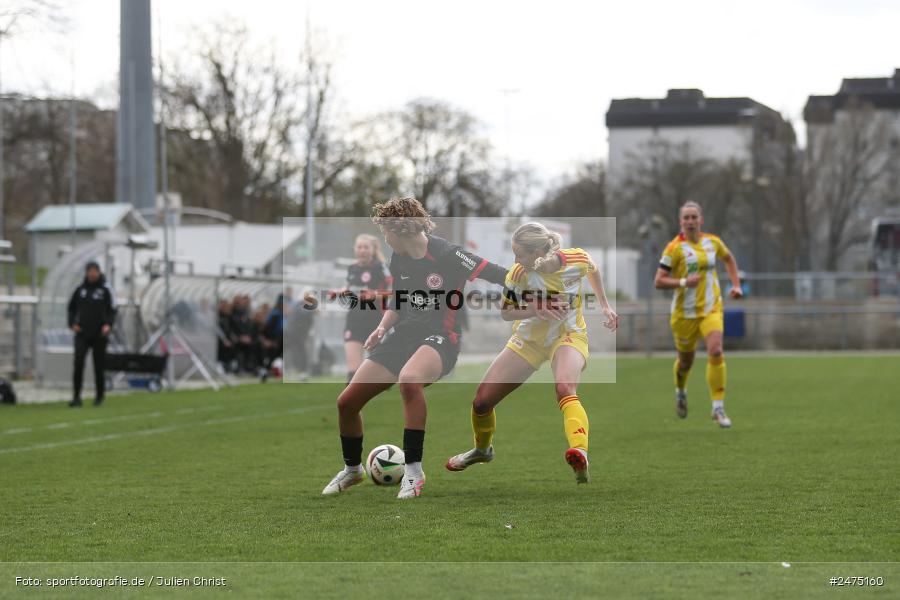 sport, action, Stadion am Brentanobad, SGE, Fussball, Frankfurt, FCU, Eintracht Frankfurt II, DFB, 30.03.2025, 20. Spieltag, 2. Frauen-Bundesliga, 1. FC Union Berlin - Bild-ID: 2475160