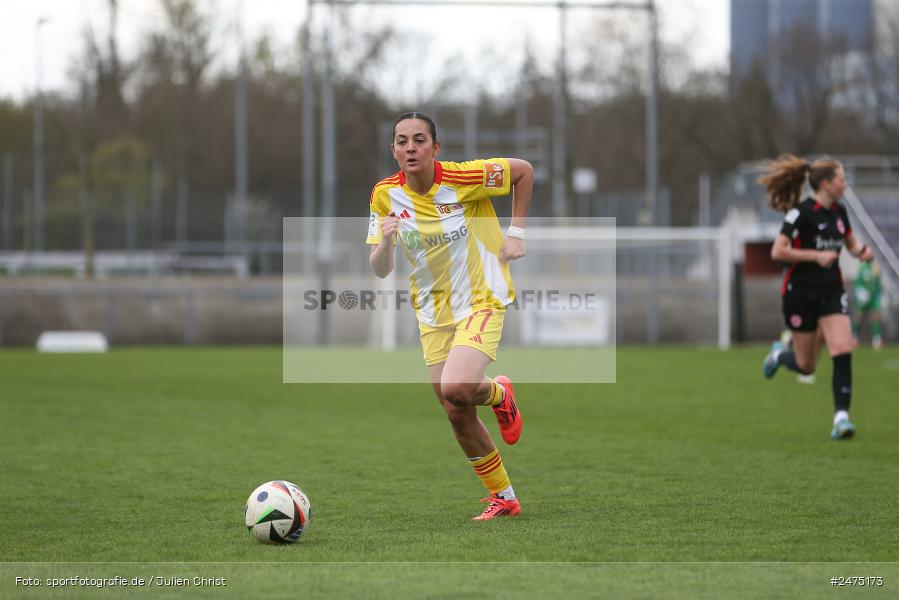 sport, action, Stadion am Brentanobad, SGE, Fussball, Frankfurt, FCU, Eintracht Frankfurt II, DFB, 30.03.2025, 20. Spieltag, 2. Frauen-Bundesliga, 1. FC Union Berlin - Bild-ID: 2475173