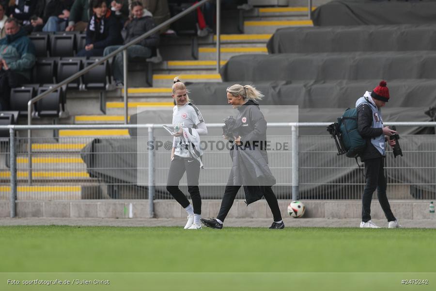 sport, action, Stadion am Brentanobad, SGE, Fussball, Frankfurt, FCU, Eintracht Frankfurt II, DFB, 30.03.2025, 20. Spieltag, 2. Frauen-Bundesliga, 1. FC Union Berlin - Bild-ID: 2475242