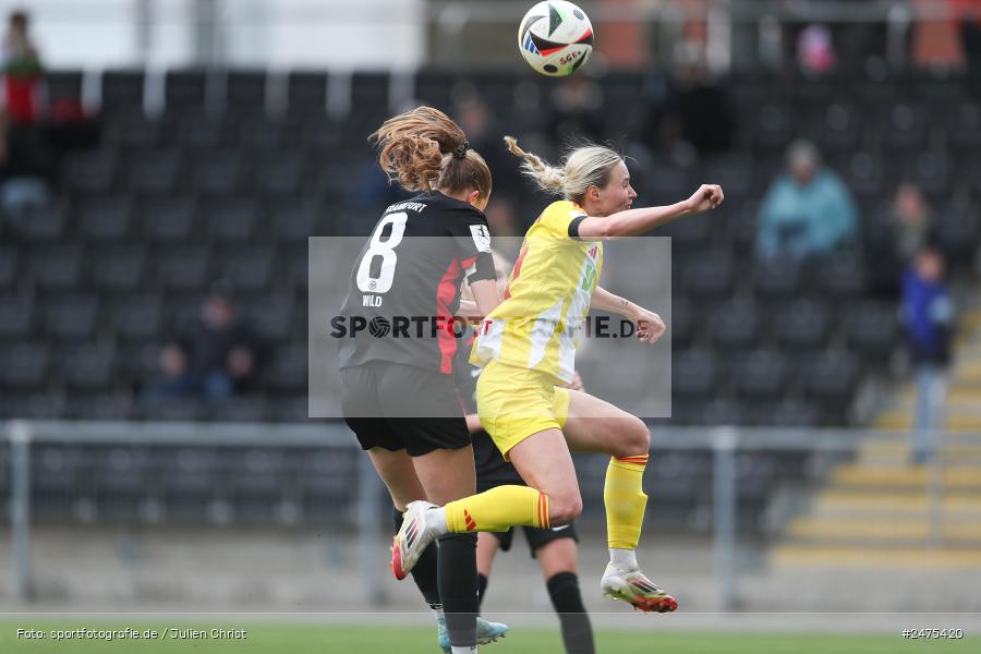 sport, action, Stadion am Brentanobad, SGE, Fussball, Frankfurt, FCU, Eintracht Frankfurt II, DFB, 30.03.2025, 20. Spieltag, 2. Frauen-Bundesliga, 1. FC Union Berlin - Bild-ID: 2475420 sport, action, Stadion am Brentanobad, SGE, Fussball, Frankfurt, FCU, Eintracht Frankfurt II, DFB, 30.03.2025, 20. Spieltag, 2. Frauen-Bundesliga, 1. FC Union Berlin - Bild-ID: 2475420