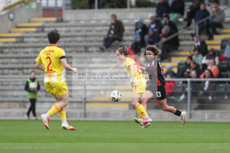 sport, action, Stadion am Brentanobad, SGE, Fussball, Frankfurt, FCU, Eintracht Frankfurt II, DFB, 30.03.2025, 20. Spieltag, 2. Frauen-Bundesliga, 1. FC Union Berlin - Bild-ID: 2475434