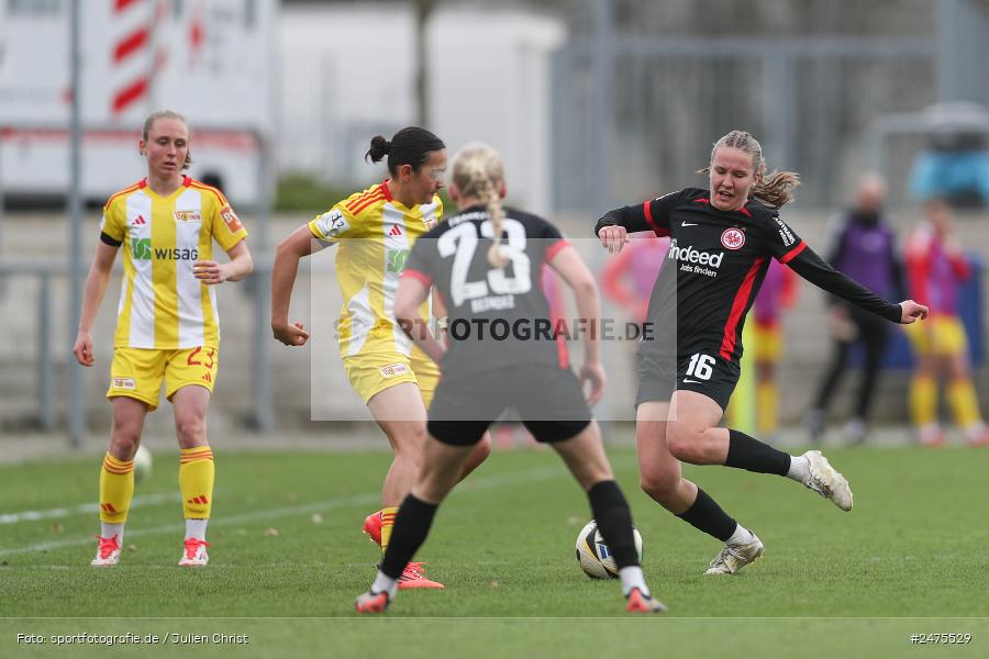 sport, action, Stadion am Brentanobad, SGE, Fussball, Frankfurt, FCU, Eintracht Frankfurt II, DFB, 30.03.2025, 20. Spieltag, 2. Frauen-Bundesliga, 1. FC Union Berlin - Bild-ID: 2475529