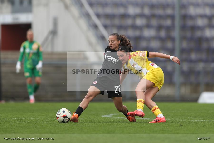 sport, action, Stadion am Brentanobad, SGE, Fussball, Frankfurt, FCU, Eintracht Frankfurt II, DFB, 30.03.2025, 20. Spieltag, 2. Frauen-Bundesliga, 1. FC Union Berlin - Bild-ID: 2475577 sport, action, Stadion am Brentanobad, SGE, Fussball, Frankfurt, FCU, Eintracht Frankfurt II, DFB, 30.03.2025, 20. Spieltag, 2. Frauen-Bundesliga, 1. FC Union Berlin - Bild-ID: 2475577
