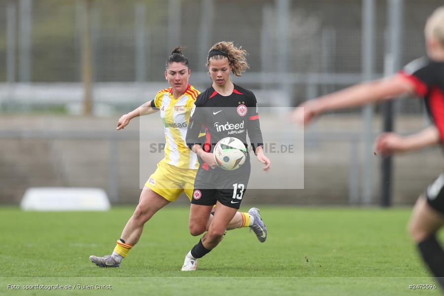 sport, action, Stadion am Brentanobad, SGE, Fussball, Frankfurt, FCU, Eintracht Frankfurt II, DFB, 30.03.2025, 20. Spieltag, 2. Frauen-Bundesliga, 1. FC Union Berlin - Bild-ID: 2475596 sport, action, Stadion am Brentanobad, SGE, Fussball, Frankfurt, FCU, Eintracht Frankfurt II, DFB, 30.03.2025, 20. Spieltag, 2. Frauen-Bundesliga, 1. FC Union Berlin - Bild-ID: 2475596