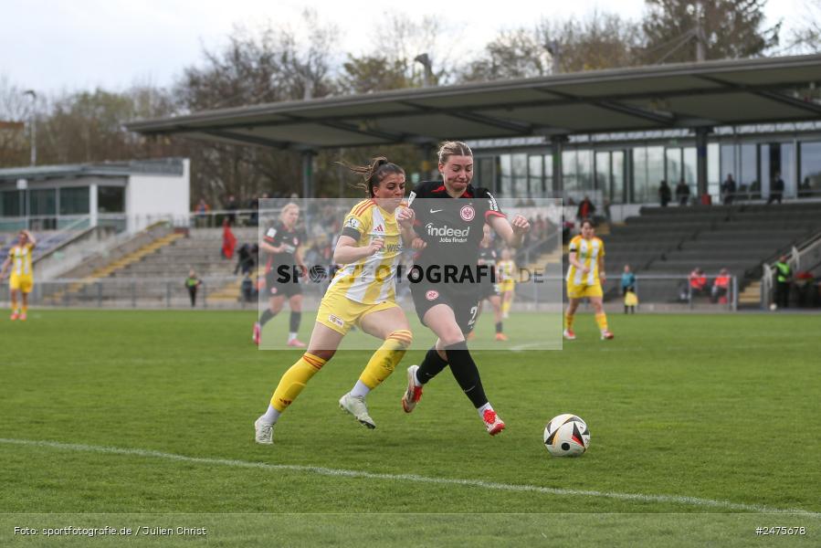 sport, action, Stadion am Brentanobad, SGE, Fussball, Frankfurt, FCU, Eintracht Frankfurt II, DFB, 30.03.2025, 20. Spieltag, 2. Frauen-Bundesliga, 1. FC Union Berlin - Bild-ID: 2475678 sport, action, Stadion am Brentanobad, SGE, Fussball, Frankfurt, FCU, Eintracht Frankfurt II, DFB, 30.03.2025, 20. Spieltag, 2. Frauen-Bundesliga, 1. FC Union Berlin - Bild-ID: 2475678