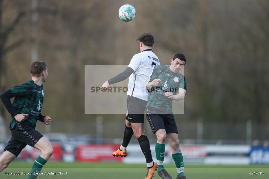 sport, action, TSV Karlburg II, Kreisliga Würzburg Gr. 2, Karlburg, Fussball, Fundamentum Sportpark, FC Thüngen, BFV, 23. Spieltag, 02.04.2025 - Bild-ID: 2476113
