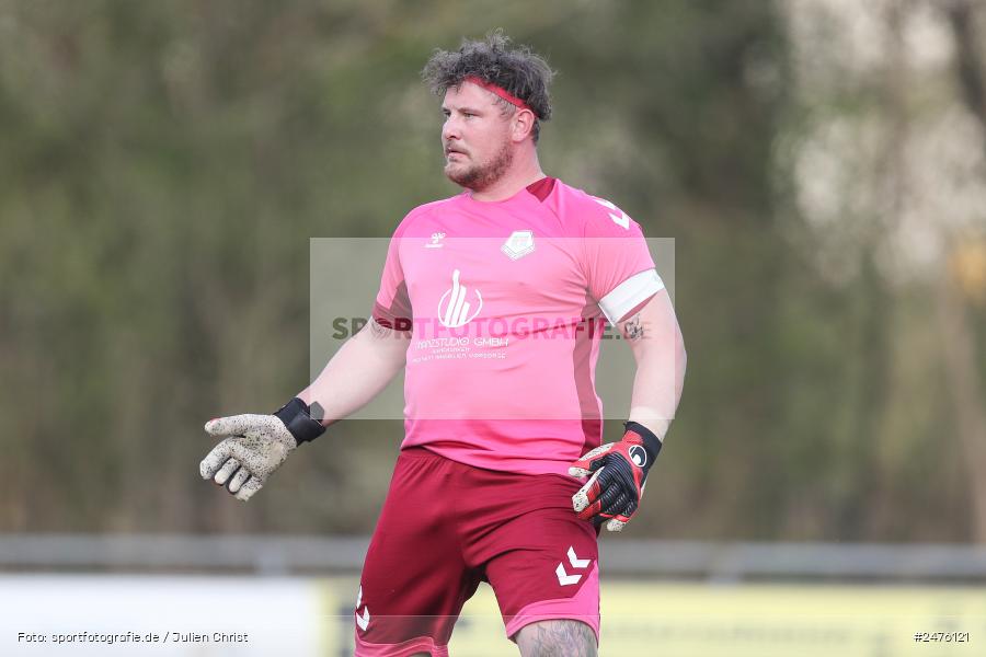 sport, action, TSV Karlburg II, Kreisliga Würzburg Gr. 2, Karlburg, Fussball, Fundamentum Sportpark, FC Thüngen, BFV, 23. Spieltag, 02.04.2025 - Bild-ID: 2476121