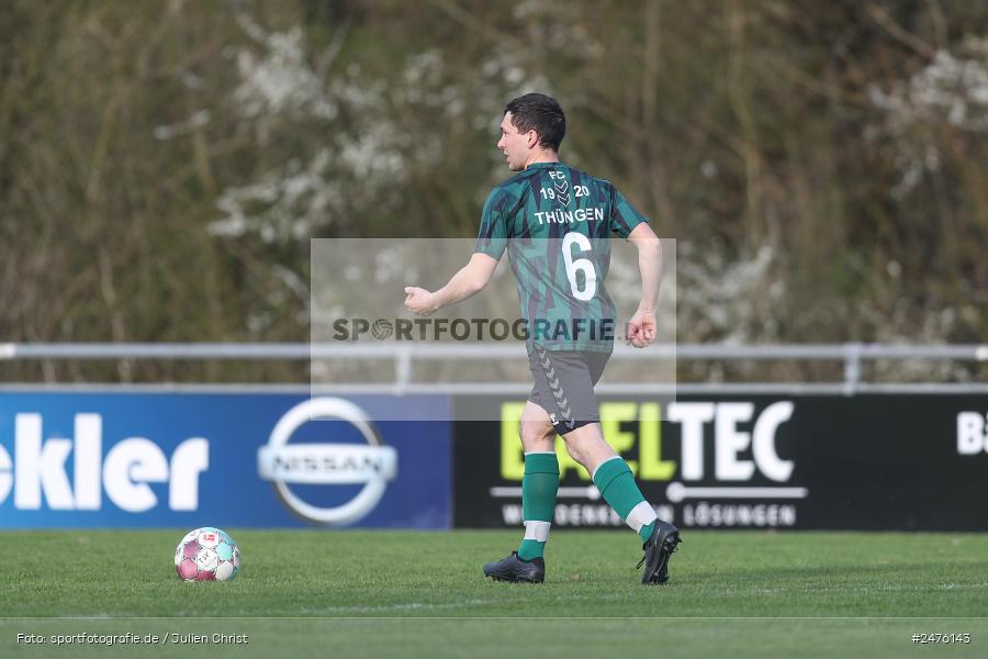 sport, action, TSV Karlburg II, Kreisliga Würzburg Gr. 2, Karlburg, Fussball, Fundamentum Sportpark, FC Thüngen, BFV, 23. Spieltag, 02.04.2025 - Bild-ID: 2476143