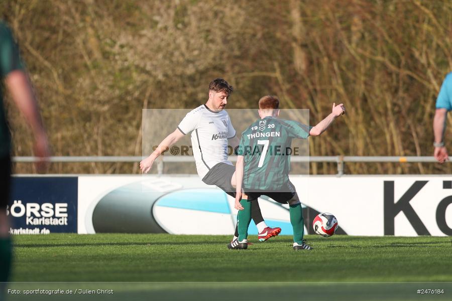 sport, action, TSV Karlburg II, Kreisliga Würzburg Gr. 2, Karlburg, Fussball, Fundamentum Sportpark, FC Thüngen, BFV, 23. Spieltag, 02.04.2025 - Bild-ID: 2476184