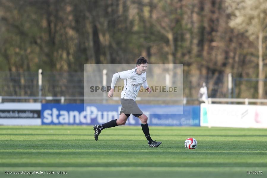 sport, action, TSV Karlburg II, Kreisliga Würzburg Gr. 2, Karlburg, Fussball, Fundamentum Sportpark, FC Thüngen, BFV, 23. Spieltag, 02.04.2025 - Bild-ID: 2476213
