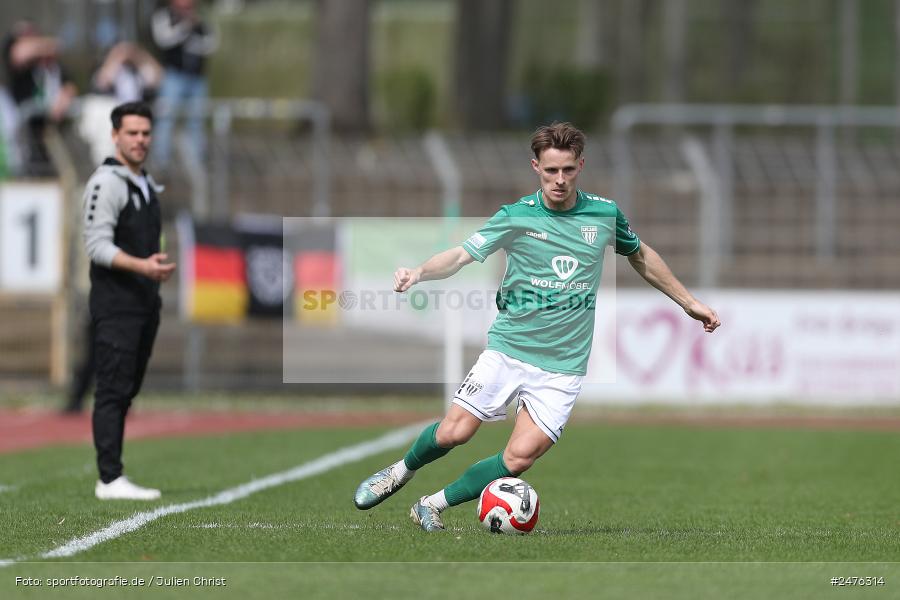 Sachs-Stadion, Schweinfurt, 05.04.2025, sport, action, BFV, Fussball, 28. Spieltag, Regionalliga Bayern, SpVgg Ansbach, 1. FC Schweinfurt 1905 - Bild-ID: 2476314