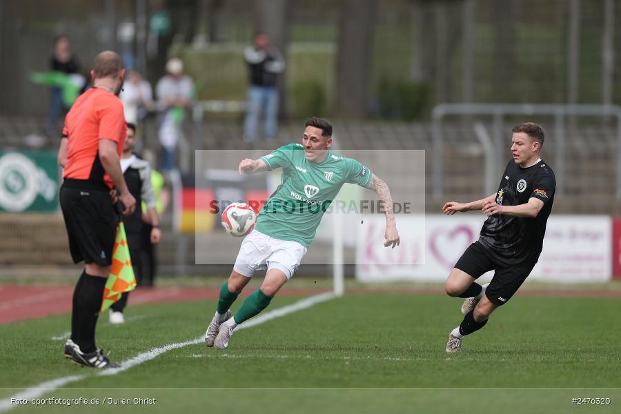 Sachs-Stadion, Schweinfurt, 05.04.2025, sport, action, BFV, Fussball, 28. Spieltag, Regionalliga Bayern, SpVgg Ansbach, 1. FC Schweinfurt 1905 - Bild-ID: 2476320 Sachs-Stadion, Schweinfurt, 05.04.2025, sport, action, BFV, Fussball, 28. Spieltag, Regionalliga Bayern, SpVgg Ansbach, 1. FC Schweinfurt 1905 - Bild-ID: 2476320