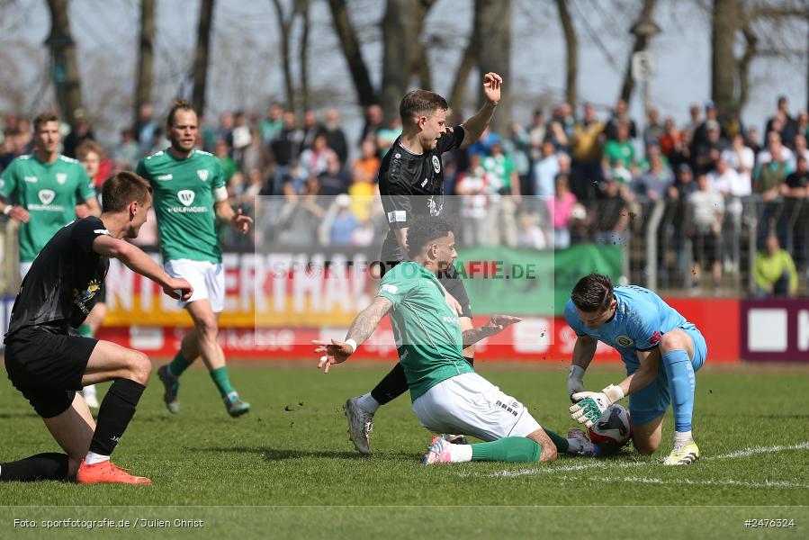 Sachs-Stadion, Schweinfurt, 05.04.2025, sport, action, BFV, Fussball, 28. Spieltag, Regionalliga Bayern, SpVgg Ansbach, 1. FC Schweinfurt 1905 - Bild-ID: 2476324 Sachs-Stadion, Schweinfurt, 05.04.2025, sport, action, BFV, Fussball, 28. Spieltag, Regionalliga Bayern, SpVgg Ansbach, 1. FC Schweinfurt 1905 - Bild-ID: 2476324