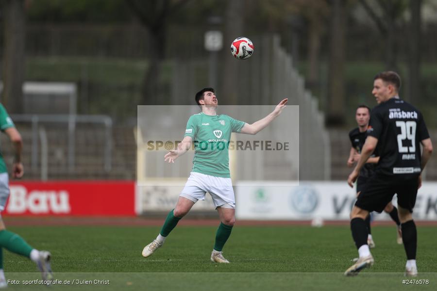 sport, action, SpVgg Ansbach, Schweinfurt, Sachs-Stadion, Regionalliga Bayern, Fussball, BFV, 28. Spieltag, 1. FC Schweinfurt 1905, 05.04.2025 - Bild-ID: 2476578 sport, action, SpVgg Ansbach, Schweinfurt, Sachs-Stadion, Regionalliga Bayern, Fussball, BFV, 28. Spieltag, 1. FC Schweinfurt 1905, 05.04.2025 - Bild-ID: 2476578