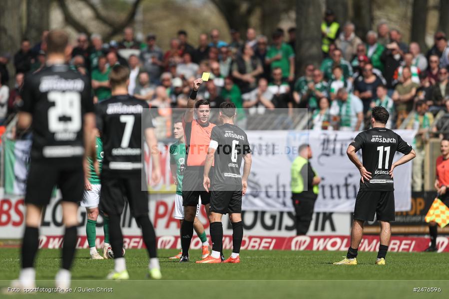 sport, action, SpVgg Ansbach, Schweinfurt, Sachs-Stadion, Regionalliga Bayern, Fussball, BFV, 28. Spieltag, 1. FC Schweinfurt 1905, 05.04.2025 - Bild-ID: 2476596