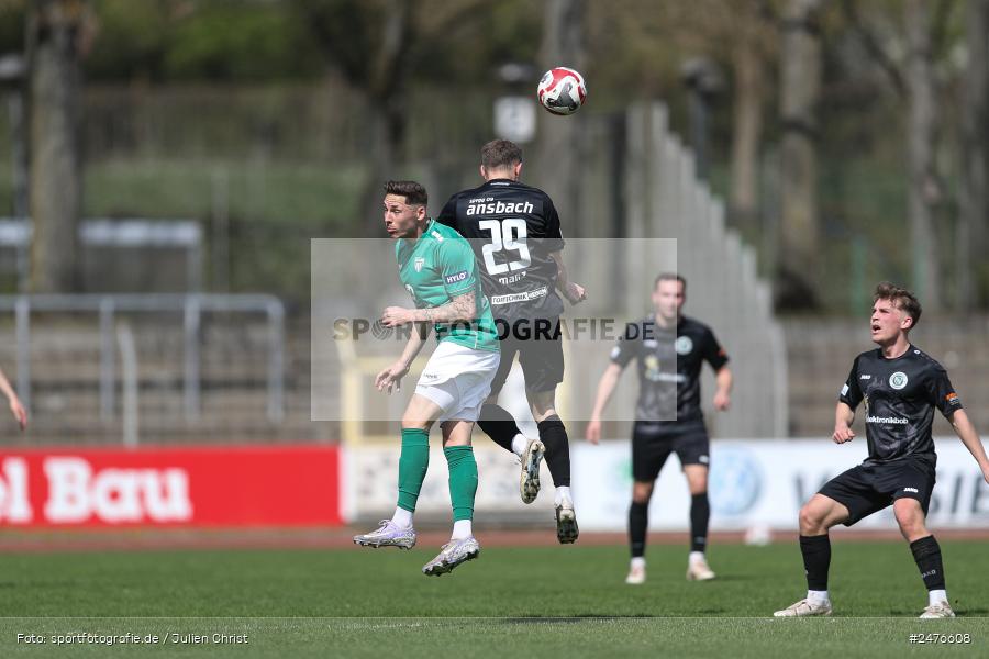 sport, action, SpVgg Ansbach, Schweinfurt, Sachs-Stadion, Regionalliga Bayern, Fussball, BFV, 28. Spieltag, 1. FC Schweinfurt 1905, 05.04.2025 - Bild-ID: 2476608