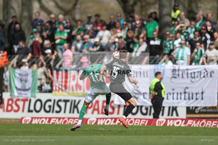 sport, action, SpVgg Ansbach, Schweinfurt, Sachs-Stadion, Regionalliga Bayern, Fussball, BFV, 28. Spieltag, 1. FC Schweinfurt 1905, 05.04.2025 - Bild-ID: 2476610