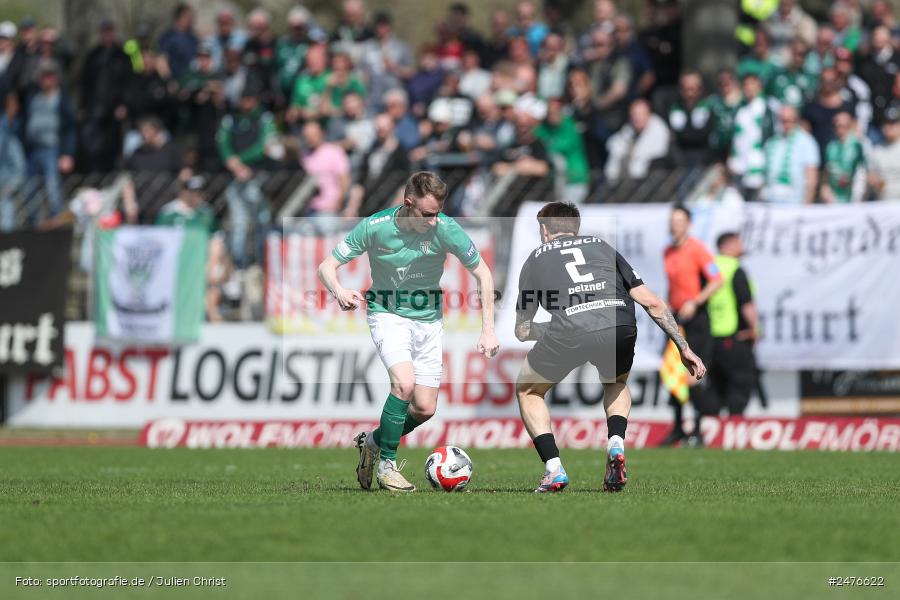 sport, action, SpVgg Ansbach, Schweinfurt, Sachs-Stadion, Regionalliga Bayern, Fussball, BFV, 28. Spieltag, 1. FC Schweinfurt 1905, 05.04.2025 - Bild-ID: 2476622