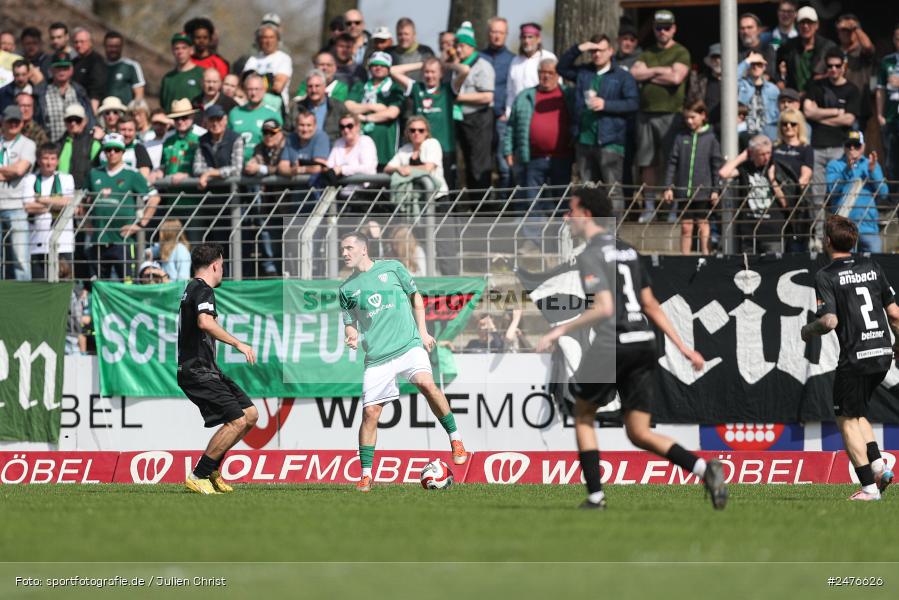 sport, action, SpVgg Ansbach, Schweinfurt, Sachs-Stadion, Regionalliga Bayern, Fussball, BFV, 28. Spieltag, 1. FC Schweinfurt 1905, 05.04.2025 - Bild-ID: 2476626