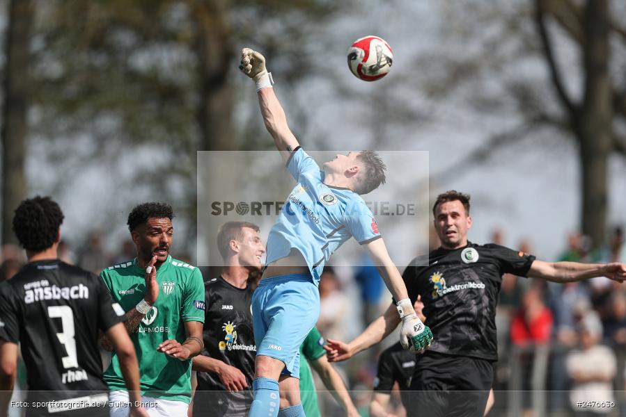 sport, action, SpVgg Ansbach, Schweinfurt, Sachs-Stadion, Regionalliga Bayern, Fussball, BFV, 28. Spieltag, 1. FC Schweinfurt 1905, 05.04.2025 - Bild-ID: 2476636