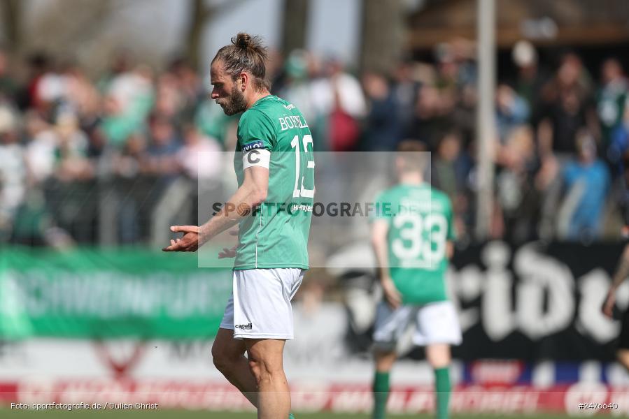 sport, action, SpVgg Ansbach, Schweinfurt, Sachs-Stadion, Regionalliga Bayern, Fussball, BFV, 28. Spieltag, 1. FC Schweinfurt 1905, 05.04.2025 - Bild-ID: 2476640