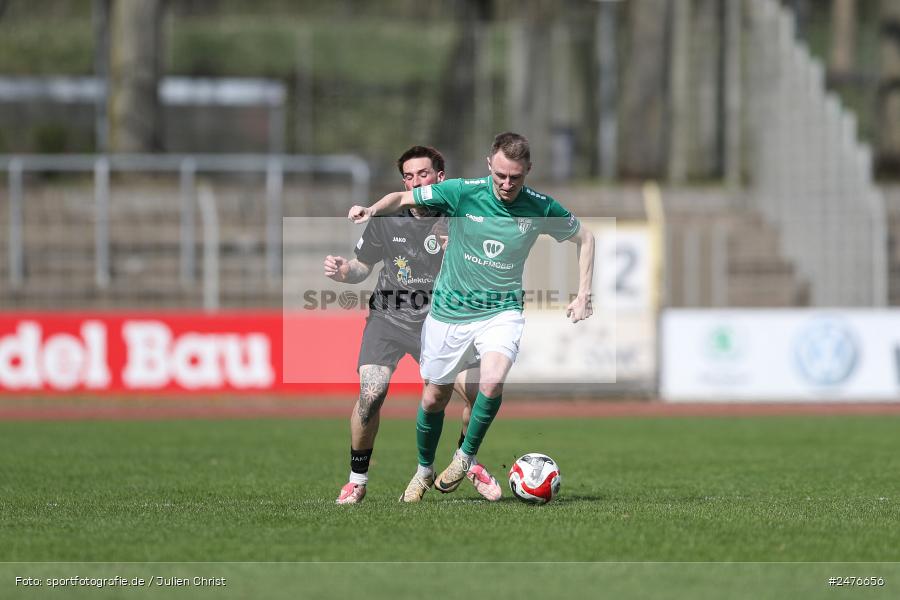 sport, action, SpVgg Ansbach, Schweinfurt, Sachs-Stadion, Regionalliga Bayern, Fussball, BFV, 28. Spieltag, 1. FC Schweinfurt 1905, 05.04.2025 - Bild-ID: 2476656