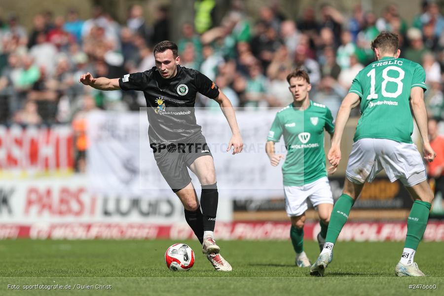 sport, action, SpVgg Ansbach, Schweinfurt, Sachs-Stadion, Regionalliga Bayern, Fussball, BFV, 28. Spieltag, 1. FC Schweinfurt 1905, 05.04.2025 - Bild-ID: 2476660