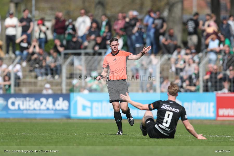 sport, action, SpVgg Ansbach, Schweinfurt, Sachs-Stadion, Regionalliga Bayern, Fussball, BFV, 28. Spieltag, 1. FC Schweinfurt 1905, 05.04.2025 - Bild-ID: 2476663