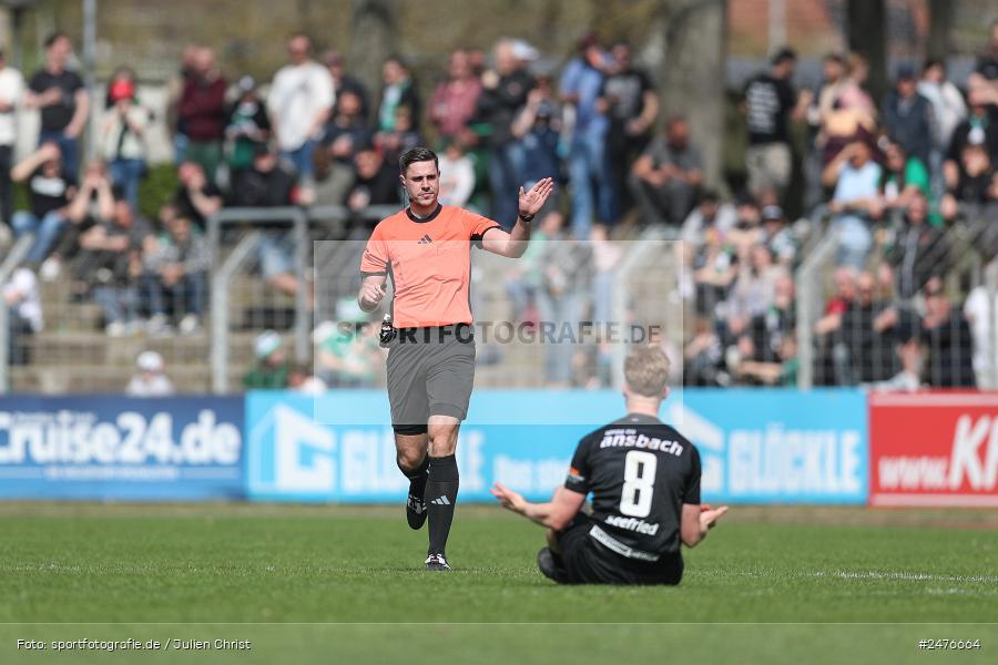 sport, action, SpVgg Ansbach, Schweinfurt, Sachs-Stadion, Regionalliga Bayern, Fussball, BFV, 28. Spieltag, 1. FC Schweinfurt 1905, 05.04.2025 - Bild-ID: 2476664
