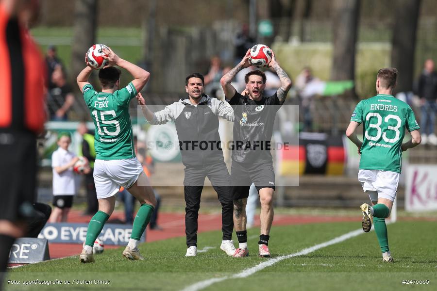 sport, action, SpVgg Ansbach, Schweinfurt, Sachs-Stadion, Regionalliga Bayern, Fussball, BFV, 28. Spieltag, 1. FC Schweinfurt 1905, 05.04.2025 - Bild-ID: 2476665