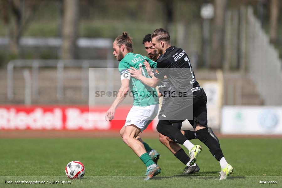 sport, action, SpVgg Ansbach, Schweinfurt, Sachs-Stadion, Regionalliga Bayern, Fussball, BFV, 28. Spieltag, 1. FC Schweinfurt 1905, 05.04.2025 - Bild-ID: 2476666