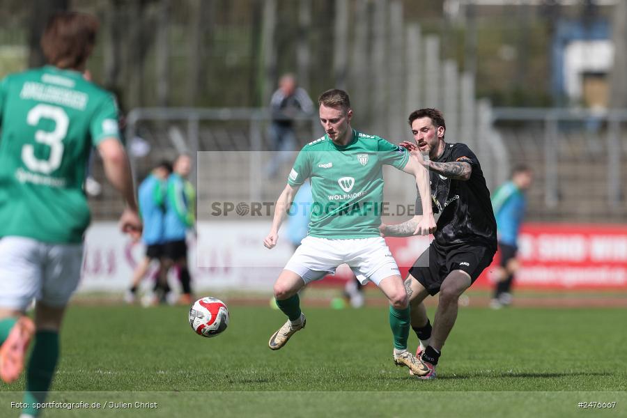 sport, action, SpVgg Ansbach, Schweinfurt, Sachs-Stadion, Regionalliga Bayern, Fussball, BFV, 28. Spieltag, 1. FC Schweinfurt 1905, 05.04.2025 - Bild-ID: 2476667