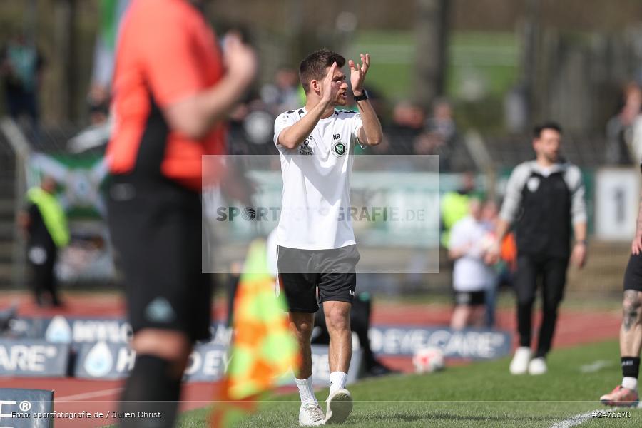 sport, action, SpVgg Ansbach, Schweinfurt, Sachs-Stadion, Regionalliga Bayern, Fussball, BFV, 28. Spieltag, 1. FC Schweinfurt 1905, 05.04.2025 - Bild-ID: 2476670