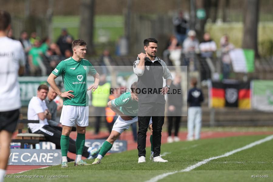 sport, action, SpVgg Ansbach, Schweinfurt, Sachs-Stadion, Regionalliga Bayern, Fussball, BFV, 28. Spieltag, 1. FC Schweinfurt 1905, 05.04.2025 - Bild-ID: 2476683