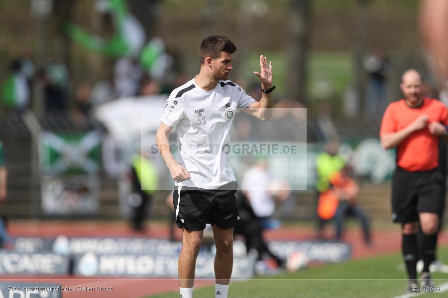 sport, action, SpVgg Ansbach, Schweinfurt, Sachs-Stadion, Regionalliga Bayern, Fussball, BFV, 28. Spieltag, 1. FC Schweinfurt 1905, 05.04.2025 - Bild-ID: 2476689 sport, action, SpVgg Ansbach, Schweinfurt, Sachs-Stadion, Regionalliga Bayern, Fussball, BFV, 28. Spieltag, 1. FC Schweinfurt 1905, 05.04.2025 - Bild-ID: 2476689