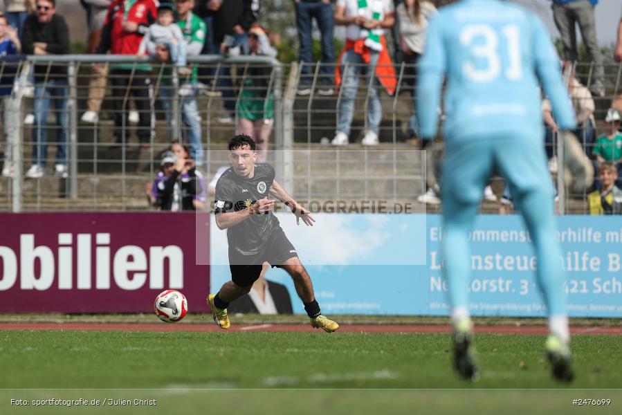 sport, action, SpVgg Ansbach, Schweinfurt, Sachs-Stadion, Regionalliga Bayern, Fussball, BFV, 28. Spieltag, 1. FC Schweinfurt 1905, 05.04.2025 - Bild-ID: 2476699