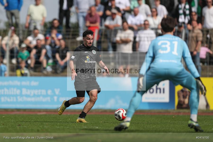 sport, action, SpVgg Ansbach, Schweinfurt, Sachs-Stadion, Regionalliga Bayern, Fussball, BFV, 28. Spieltag, 1. FC Schweinfurt 1905, 05.04.2025 - Bild-ID: 2476700