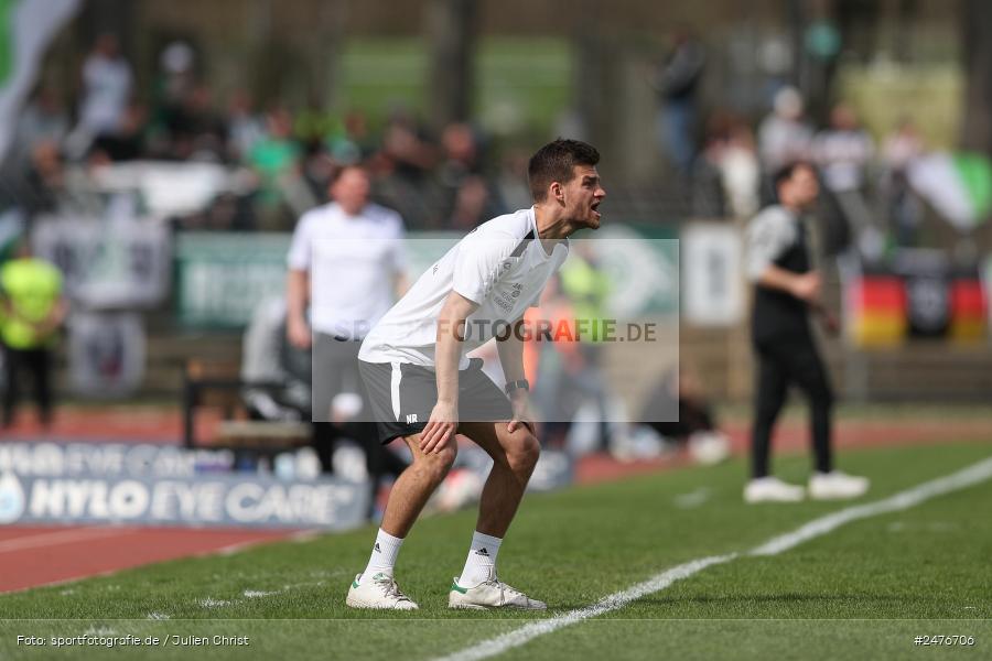 sport, action, SpVgg Ansbach, Schweinfurt, Sachs-Stadion, Regionalliga Bayern, Fussball, BFV, 28. Spieltag, 1. FC Schweinfurt 1905, 05.04.2025 - Bild-ID: 2476706