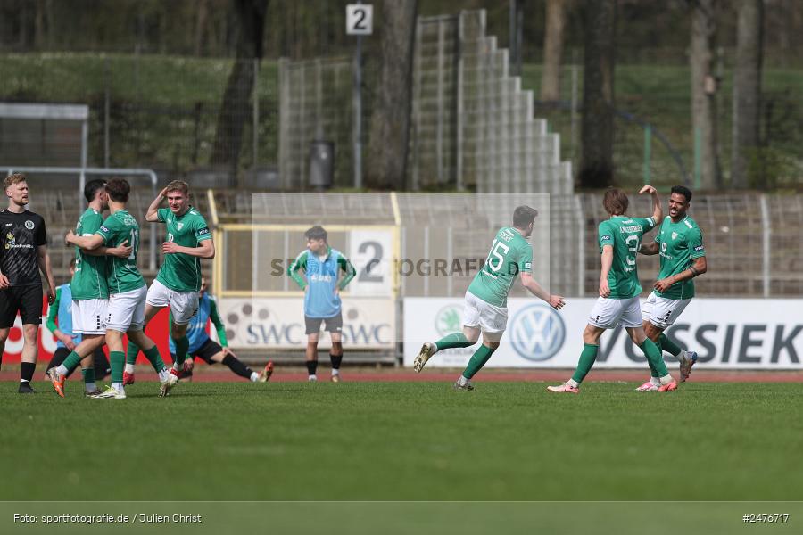sport, action, SpVgg Ansbach, Schweinfurt, Sachs-Stadion, Regionalliga Bayern, Fussball, BFV, 28. Spieltag, 1. FC Schweinfurt 1905, 05.04.2025 - Bild-ID: 2476717