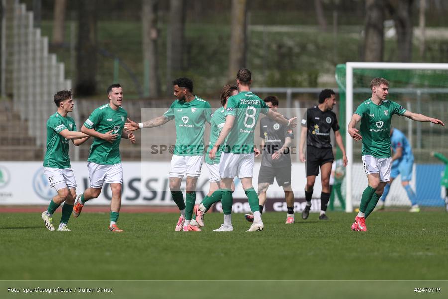 sport, action, SpVgg Ansbach, Schweinfurt, Sachs-Stadion, Regionalliga Bayern, Fussball, BFV, 28. Spieltag, 1. FC Schweinfurt 1905, 05.04.2025 - Bild-ID: 2476719
