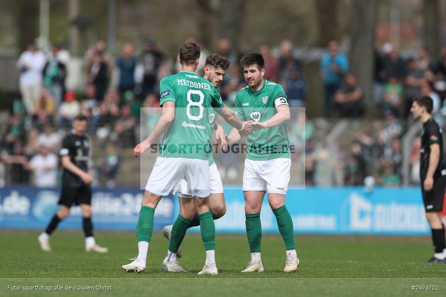 sport, action, SpVgg Ansbach, Schweinfurt, Sachs-Stadion, Regionalliga Bayern, Fussball, BFV, 28. Spieltag, 1. FC Schweinfurt 1905, 05.04.2025 - Bild-ID: 2476722
