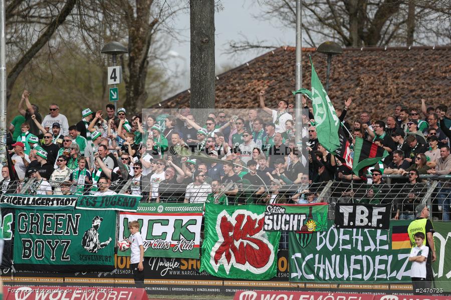 sport, action, SpVgg Ansbach, Schweinfurt, Sachs-Stadion, Regionalliga Bayern, Fussball, BFV, 28. Spieltag, 1. FC Schweinfurt 1905, 05.04.2025 - Bild-ID: 2476723