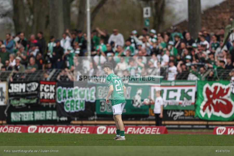 sport, action, SpVgg Ansbach, Schweinfurt, Sachs-Stadion, Regionalliga Bayern, Fussball, BFV, 28. Spieltag, 1. FC Schweinfurt 1905, 05.04.2025 - Bild-ID: 2476726