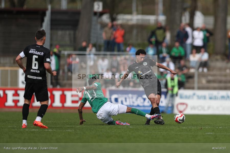 sport, action, SpVgg Ansbach, Schweinfurt, Sachs-Stadion, Regionalliga Bayern, Fussball, BFV, 28. Spieltag, 1. FC Schweinfurt 1905, 05.04.2025 - Bild-ID: 2476727