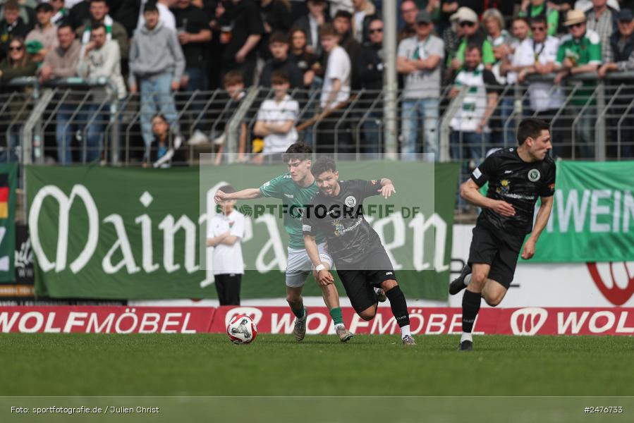 sport, action, SpVgg Ansbach, Schweinfurt, Sachs-Stadion, Regionalliga Bayern, Fussball, BFV, 28. Spieltag, 1. FC Schweinfurt 1905, 05.04.2025 - Bild-ID: 2476733