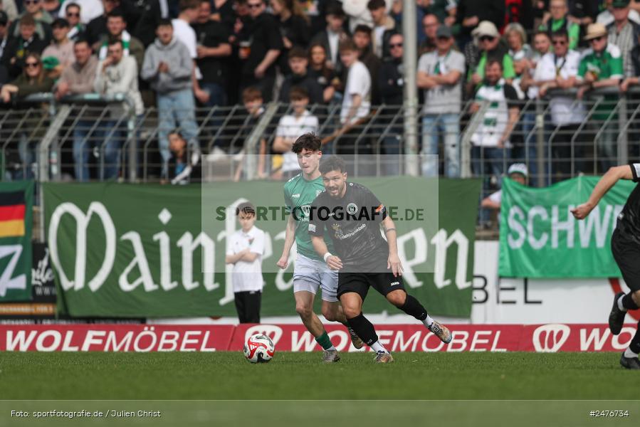 sport, action, SpVgg Ansbach, Schweinfurt, Sachs-Stadion, Regionalliga Bayern, Fussball, BFV, 28. Spieltag, 1. FC Schweinfurt 1905, 05.04.2025 - Bild-ID: 2476734